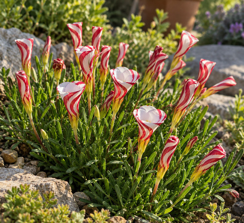 Oxalis versicolor candy cane - -,
