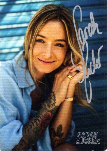 Biglietto autografo sarah - autografo,