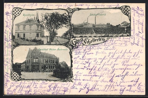 Cartolina schellerten gasthof - cartolina, schellerten,