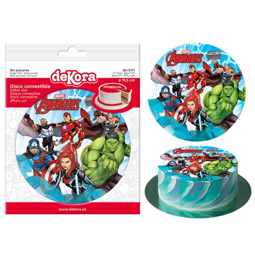 Topper per torta avengers - topper,